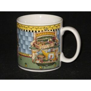 Sakura Garden Vignette Debbie Mumm Coffee Mug Chair‎ Garden Daisy